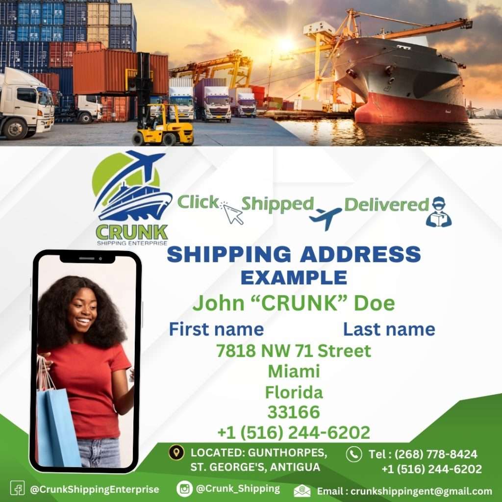 Crunk Shipping Address Flyer