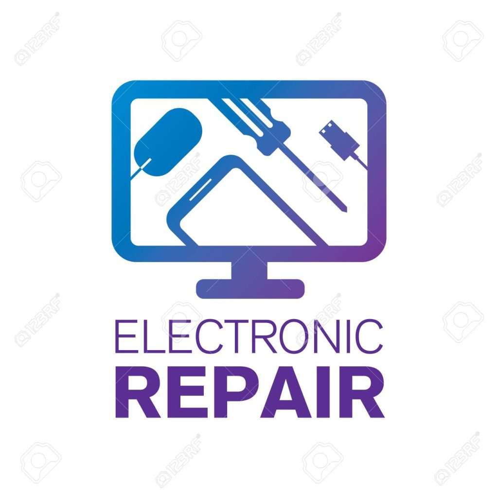 Vector logo of the electronics repair service